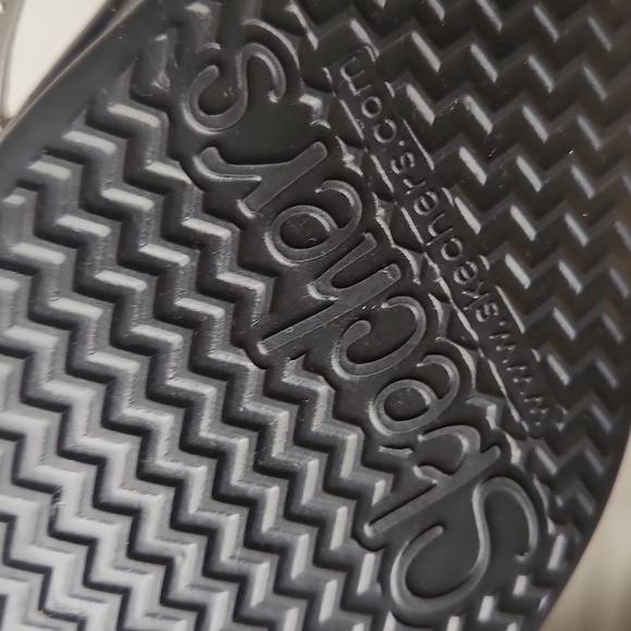 Sketchers Cali Women's Rumblers Gold and Rhinestones Wedge Slip On Sandal Size 9 - Picture 10 of 10